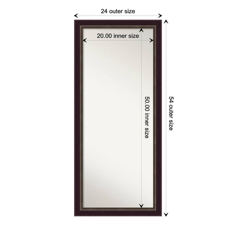 Oversized Wall Mirror Choose Your Custom Size - Signore Bronze Frame