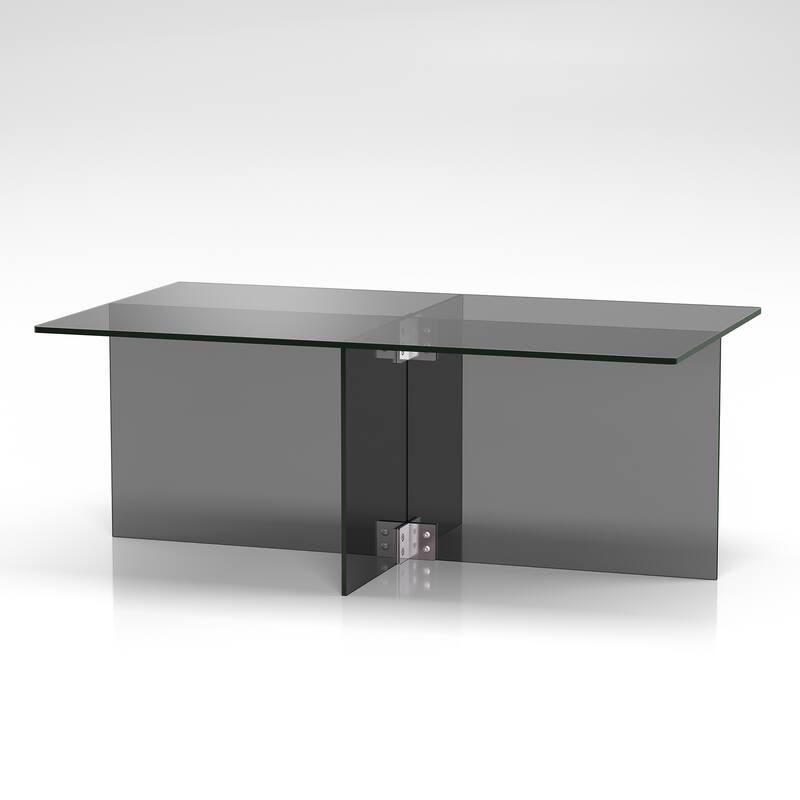 Silver Orchid Carlisle Glass Coffee Table