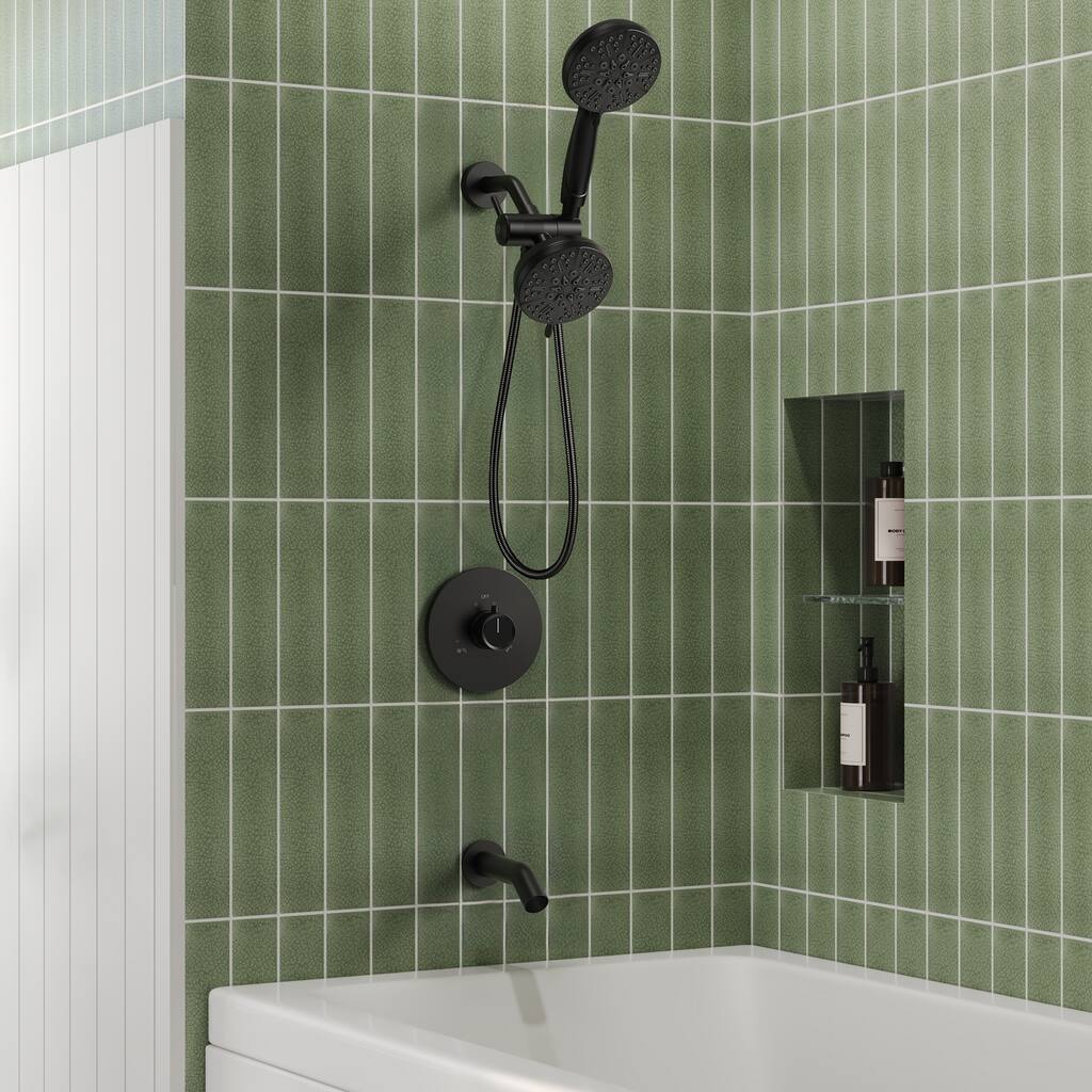 3-Function Thermostatic Shower Faucet With Pressure Balance