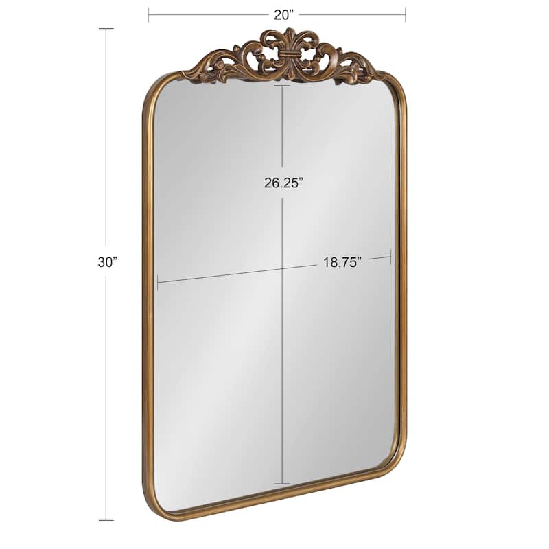 Kate and Laurel Laubry Ornate Framed Wall Mirror
