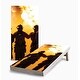 preview thumbnail 1 of 3, Firefighters Corn Hole Board Set with Carry Case 16 Years and Up