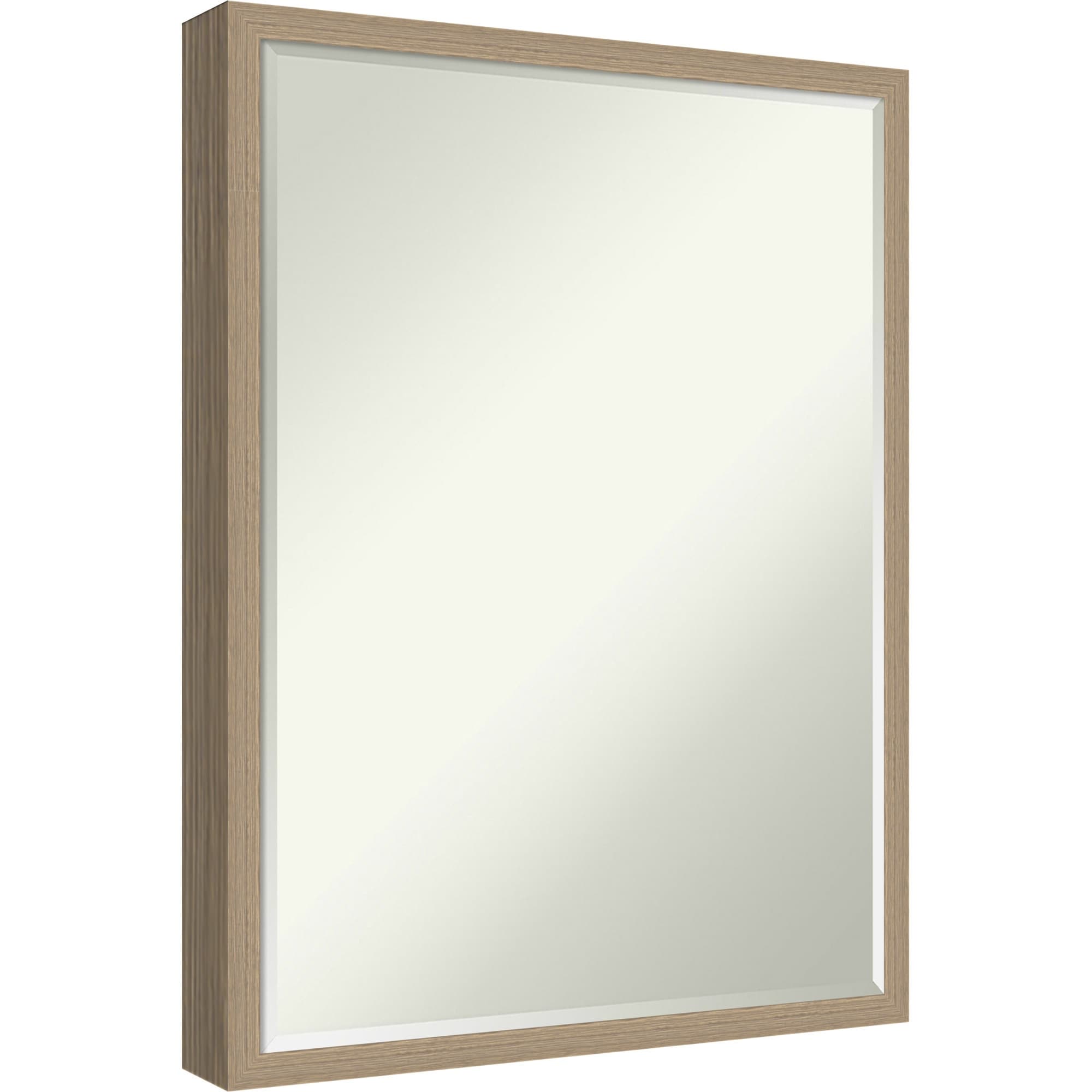 Emery Half-Inch-Bevel Framed Bathroom Vanity Wall Mirror