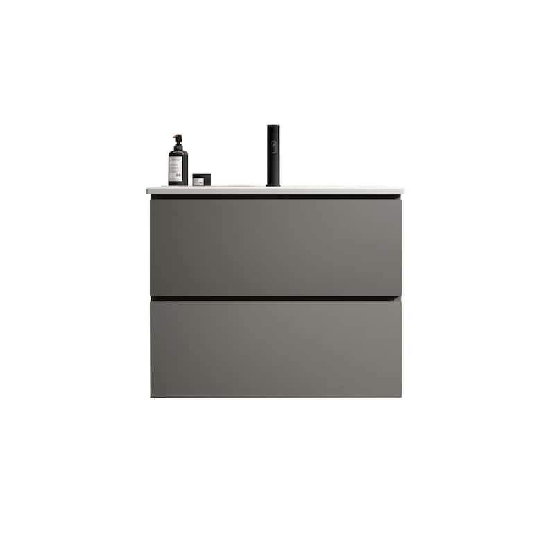 24" Bathroom Vanity with Ceramic Sink