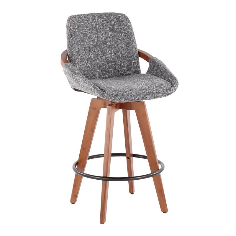 Carson Carrington Pugo 26" Fixed-Height Counter Stool in Noise Fabric