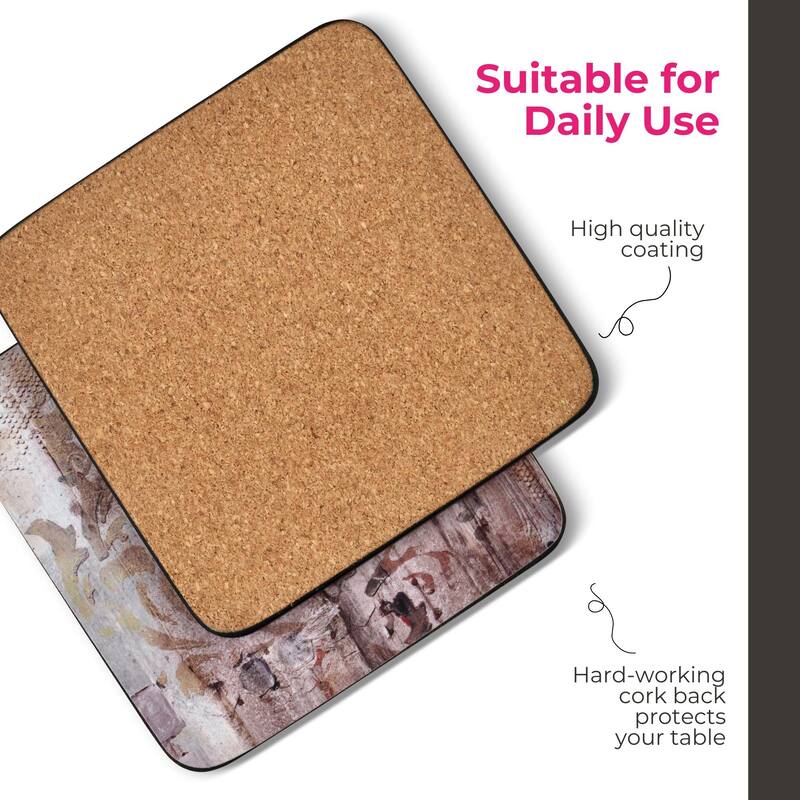 Pimpernel Set of 6 Frozen in Time Coasters - 4 Inches Sq.