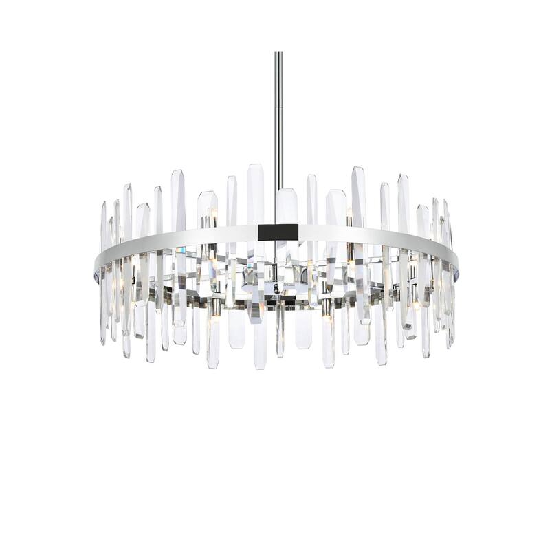 Indigo Home 32 inch crystal round chandelier