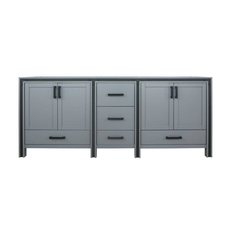 Lexora Ziva 80 inch Double Bathroom Vanity Only
