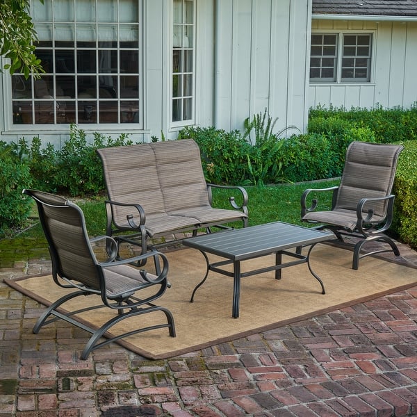Royal Garden Patio Conversation Set Lakeview 4Piece Sling Set Bed Bath & Beyond 34293392