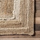 preview thumbnail 15 of 22, Nuloom Rikki Coastal Braided Jute Area Rug