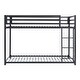 preview thumbnail 3 of 3, Ovi 78 Inch Twin Bunk Bed, Mounted Ladder, Ground Level Platform Bed, Black