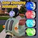 preview thumbnail 7 of 5, Lil Rider Green Plastic Three Wheel LED Light Electric Motorcycle