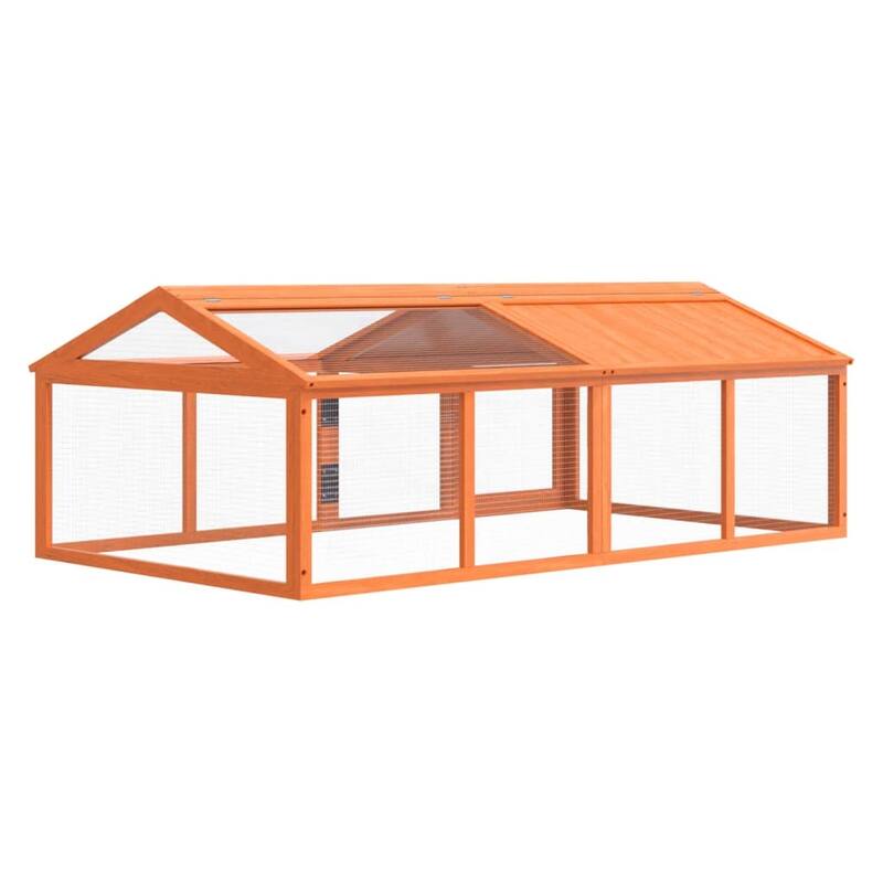 vidaXL Run Box Brown 78.7"x44.3"x29.1" Solid Wood Pine - 78.7" x 44.3" x 29.1"