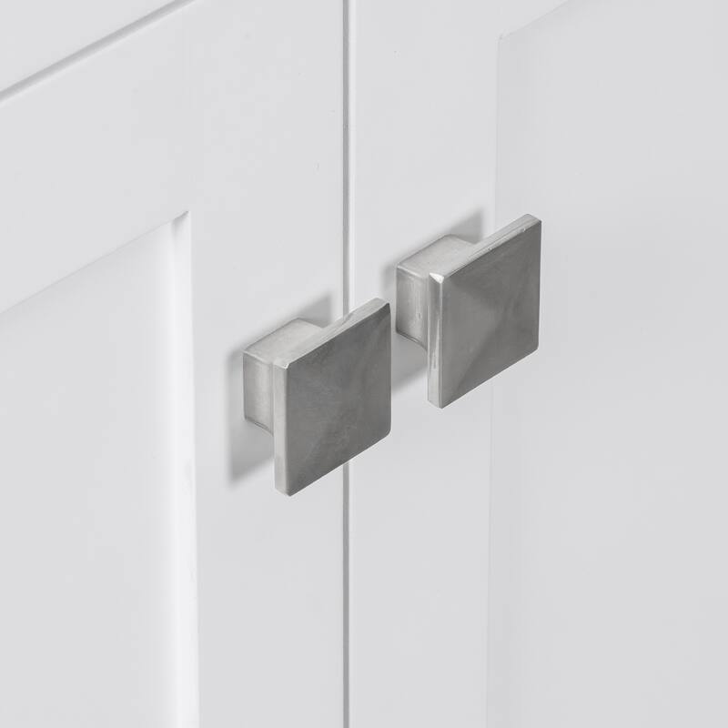 GDFStudio - Bambi Wood & Ceramic Double Bathroom Vanity Set with Sinks, Soft-Close Doors & Flip Drawer