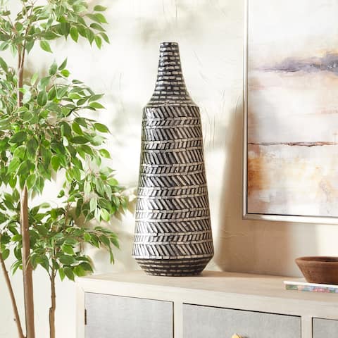 Black Shell Contemporary Vase
