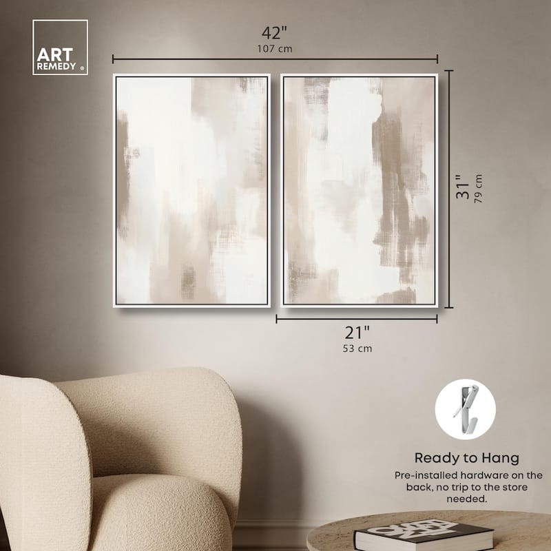 Winter Mist II Canvas Set of 2 by Art Remedy