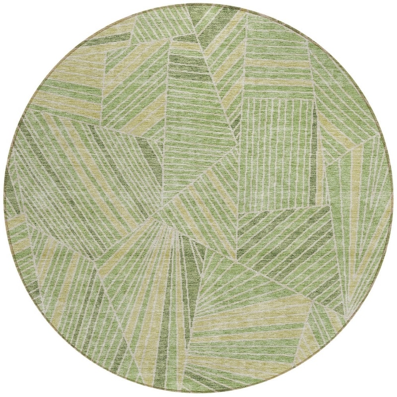 HomeRoots Geometric Transitional Rectangle Outdoor Rug