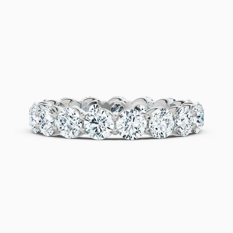 Auriya 14k Gold Round Lab Grown Diamond Eternity Band 2.00 - 7.00 ct. tw. (F-G, VS) - 3.40 ct. wt. - 4 - White