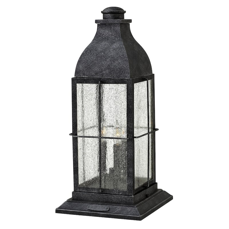 Hinkley Lighting Bingham 12v 10.5w 3 Light 21" Tall Heritage Pier - Greystone