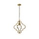 preview thumbnail 9 of 14, Sage 1 Light Pendant in black - 15 Inch Brass