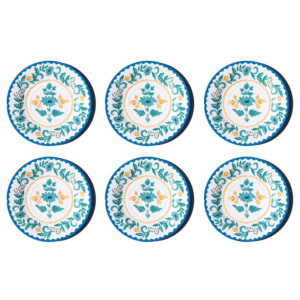 Abode Homewares Montelupo NewWave Melamine Dinner Plate - Multicolor - 10.5" - Set of 6