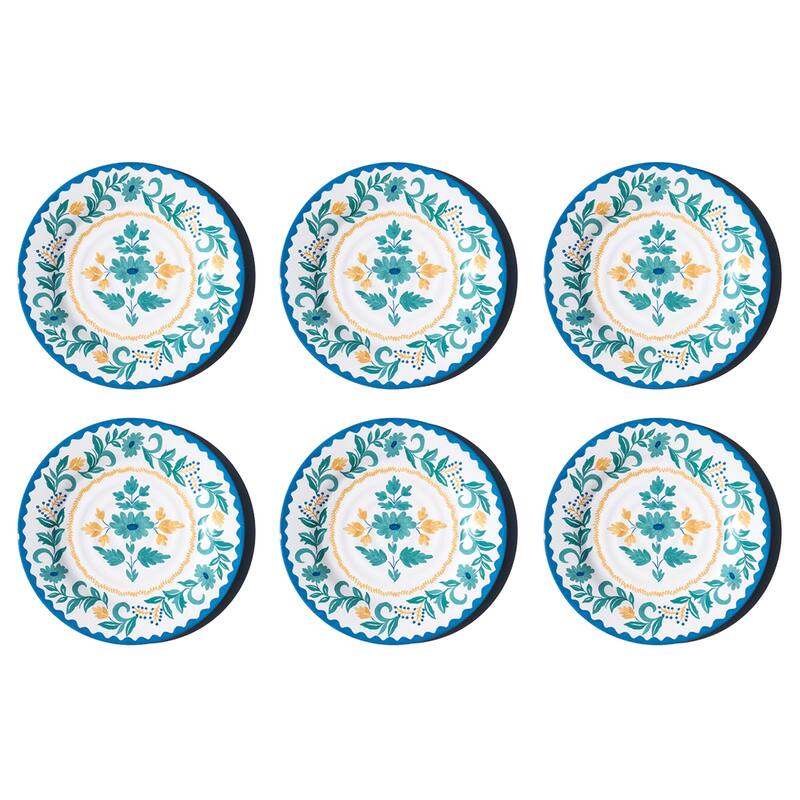 Abode Homewares Montelupo NewWave Melamine Dinner Plate - Multicolor - 10.5" - Set of 6 - Multicolor