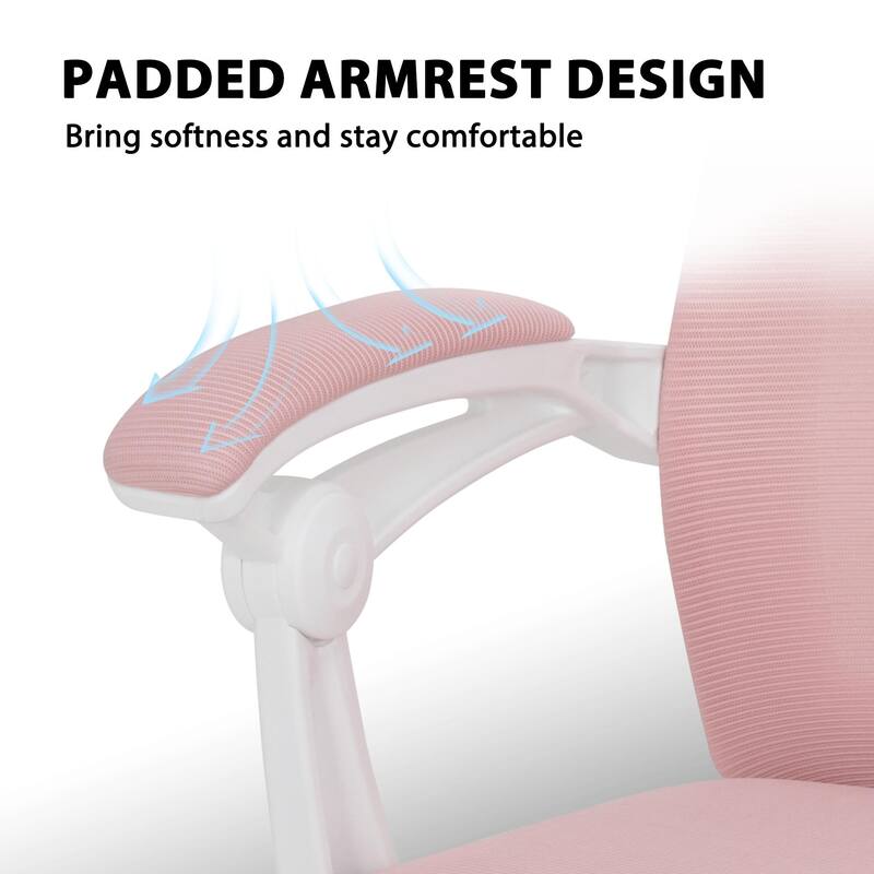 Ergonomic Mesh Office Chair with Adjustable Lumbar Support & Footrest