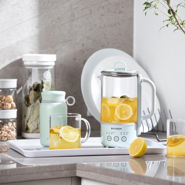BUYDEEM 0.6L Mini Healthy-Care Beverage Kettle,Durable Tea Maker