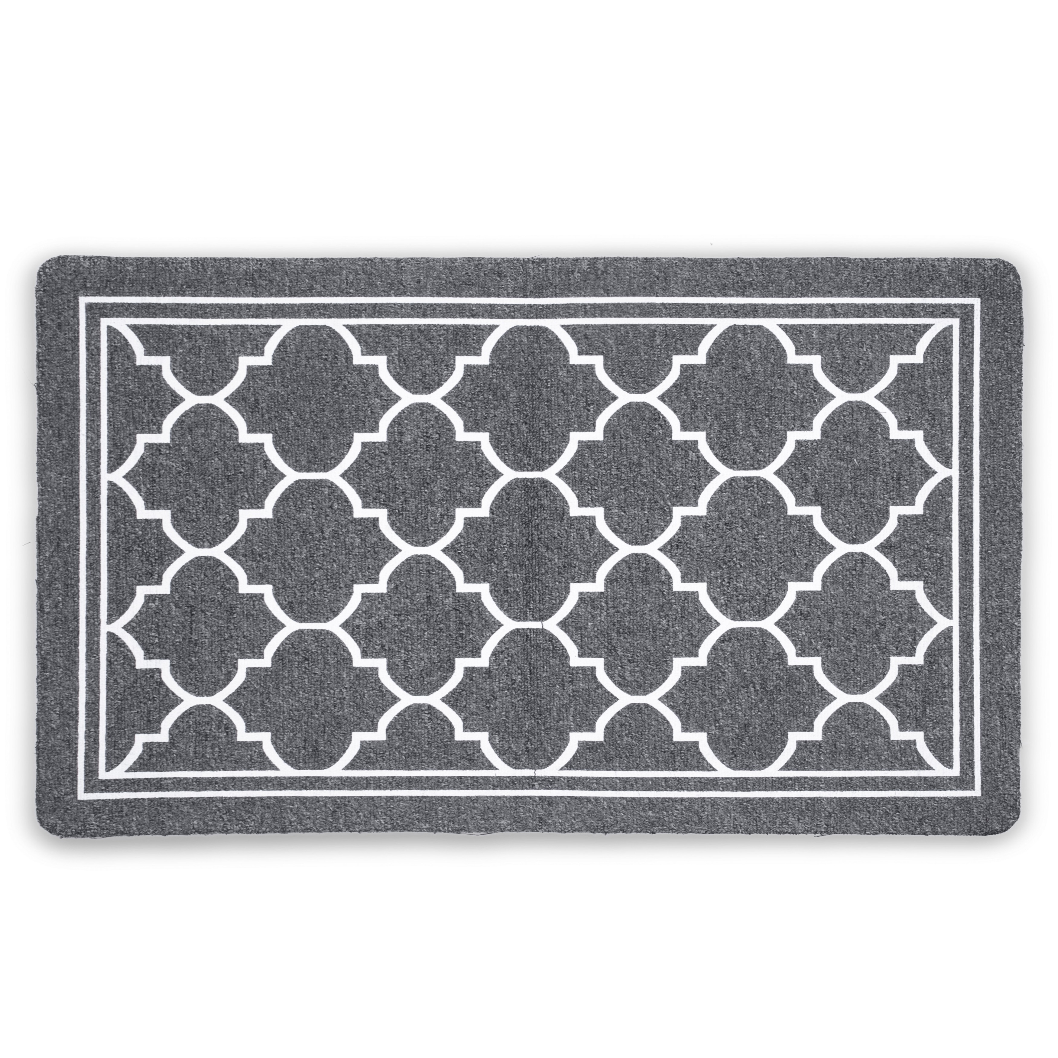  Heavy Duty 30x18 Outdoor Entrance Mat - Waterproof Front Door  Welcome Mat for Home Entry, Dirt Trapper Entryway Rug, Non-Slip Durable Rubber  Back Floor Matts for All Weather - Exterior Doormat 