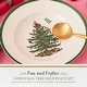 preview thumbnail 2 of 5, Spode Set of 4 Christmas Tree Soup Plates - 9 in
