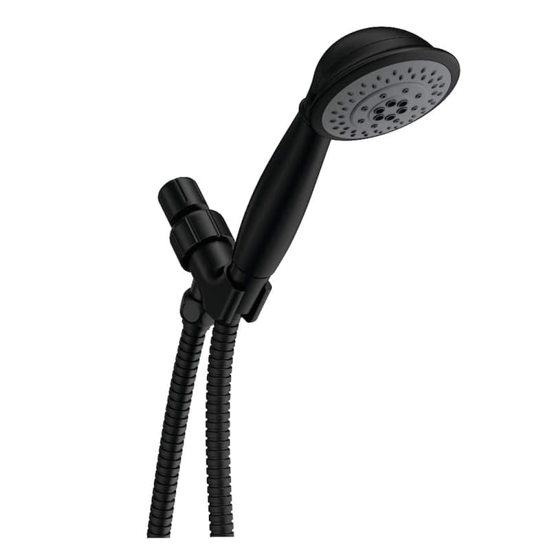 Vilbosch 5-Function Hand Shower with Stainless Steel Hose - Matte Black