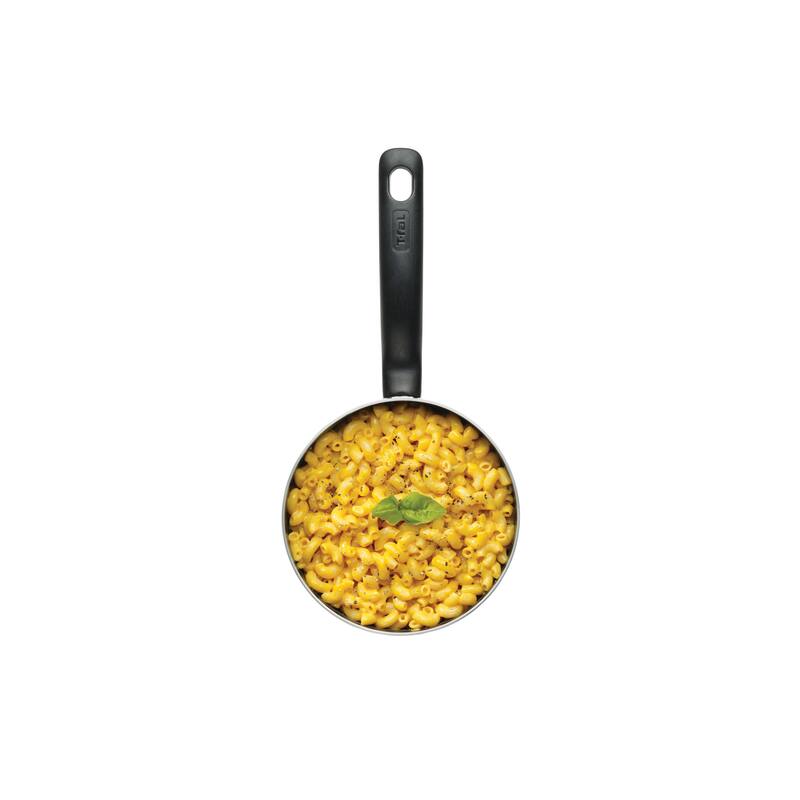 T-fal Essentials Nonstick Sauce Pan with lid, 3 quart, Black