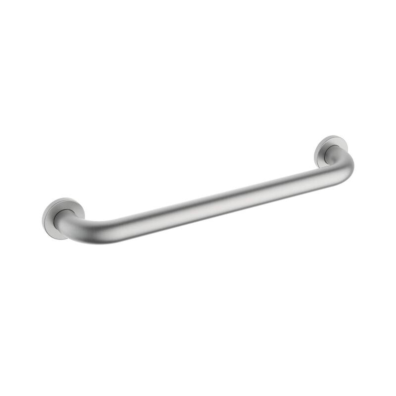 Bathroom Safety 18-Inch Length Stainless Steel Shower Grab Bar with Concealed Screws - Brushed Nickel