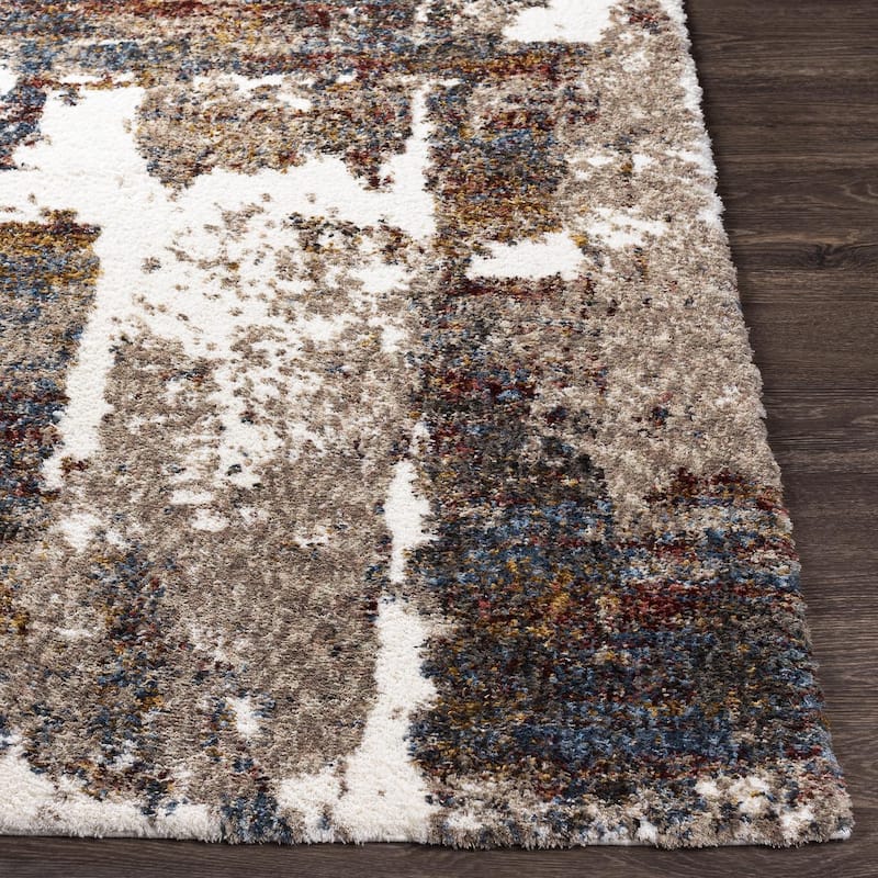 Livabliss Bohemian & Eclectic Celestial Shag Abstract Area Rug