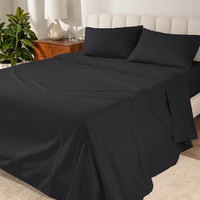 Bare Home Organic Cotton Sheet Set - Crisp Percale Weave