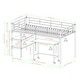 preview thumbnail 13 of 12, Middlebrook Abner Black Twin Low Loft Bed with Desk and Shelves