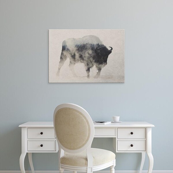 Easy Art Prints Andreas Lie's 'Bison in Fog' Premium Canvas Art