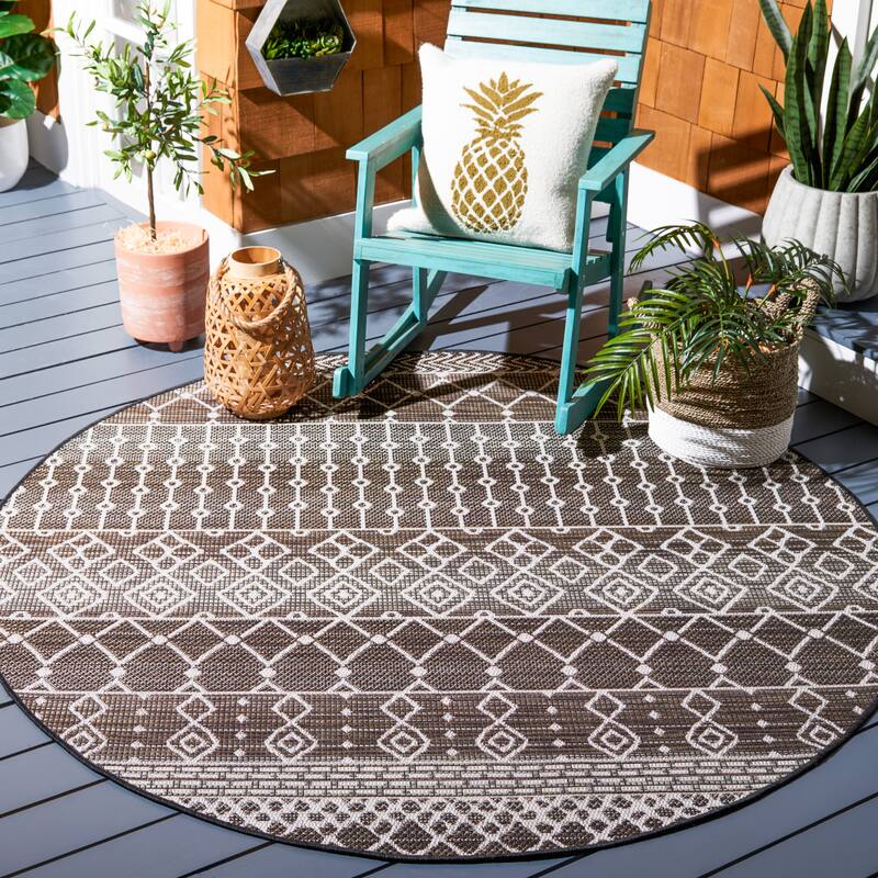 SAFAVIEH Havana Alane Geometric Indoor/ Outdoor Waterproof Rug