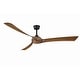 preview thumbnail 2 of 11, Fanimation Wrap Custom Indoor/Outdoor Smart Ceiling Fan DC Motor with Remote - Black