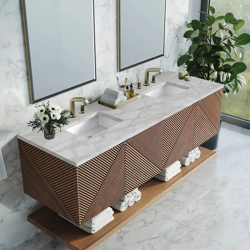 James Martin Vanities D200-V72-3VSL Marcello 72" Double Basin Wood
