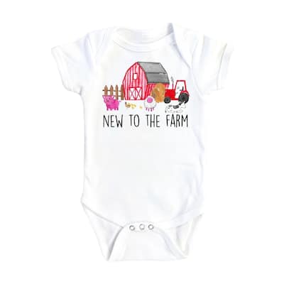 Farm Barn - Baby Boy Girl Clothes Infant Bodysuit Funny Cute Newborn