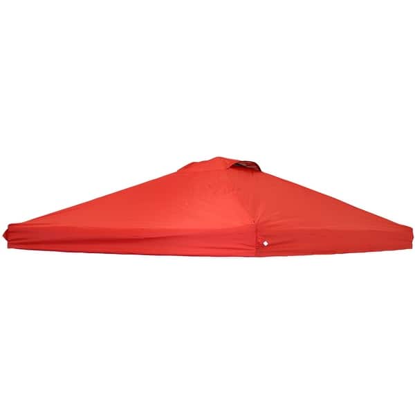 slide 2 of 32, Sunnydaze Premium Pop-Up Canopy Shade with Vent 10x10 - Red