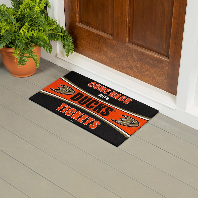 Washington Commanders 28 in. x 16 in. PVC "Come Back With Tickets" Trapper Door Mat