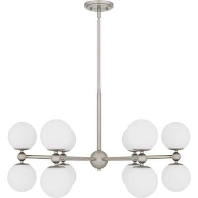 Elser 12-Light Brushed Nickel Chandelier