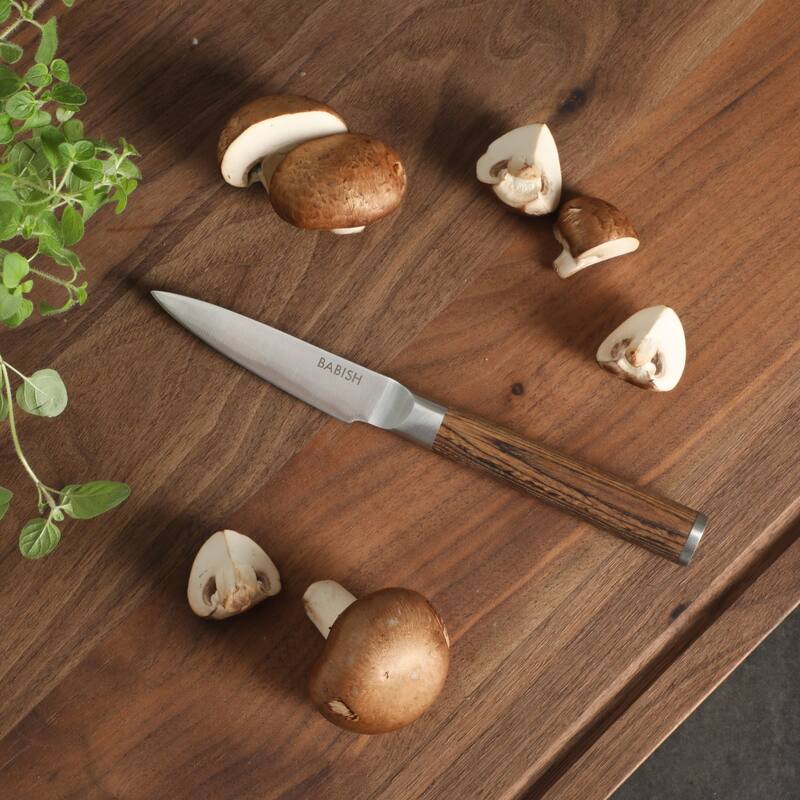 Babish 1.4116 German 3.5-inch Stainless Steel Paring Knife-Kitchen Knife for Peeling, Trimming & Prep Work,