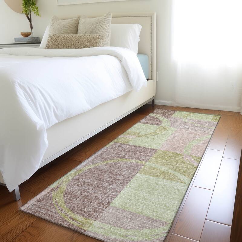 Premium Washable Super Soft Modern Casual Mayfield Rug - Blush - 2'3" x 7'6"