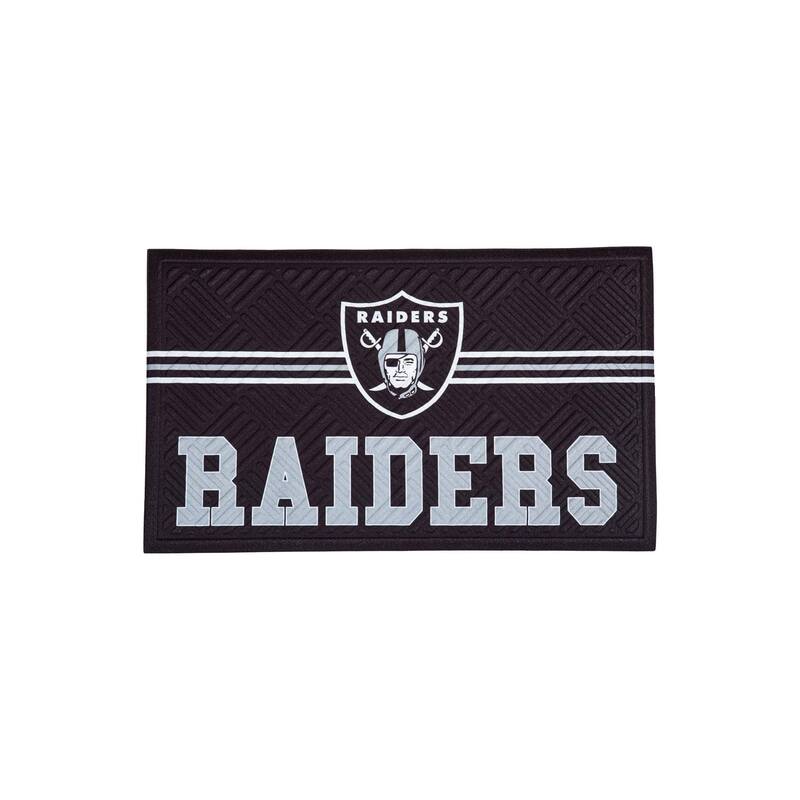 28 in. x 16 in. Embossed Mat, Cross Hatch, Las Vegas Raiders