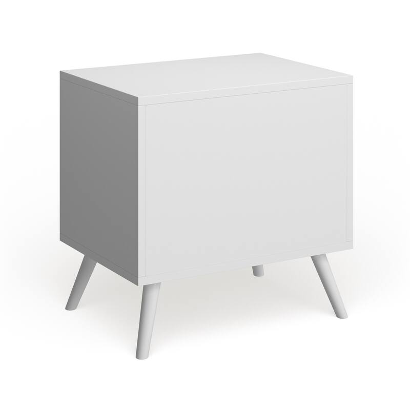Bodo Mid-century Modern Wood 2-Drawer Nightstand by Carson Carrington