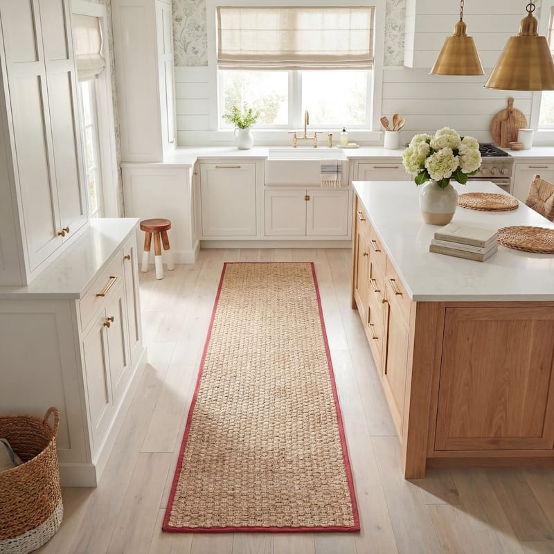 SAFAVIEH Natural Fiber Zymryd Basketweave Seagrass Rug