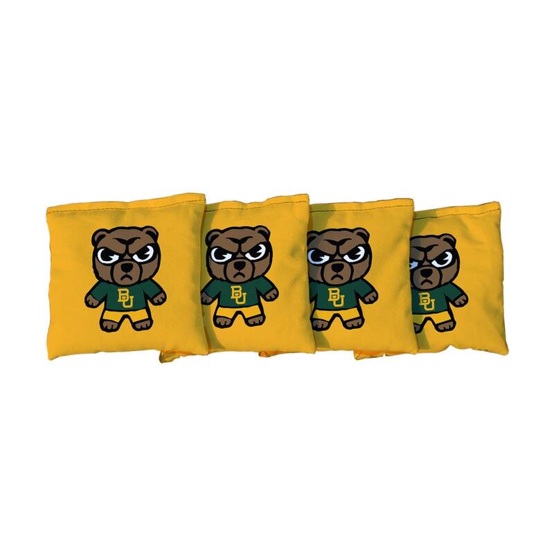 Baylor University Bears Tokyodachi Yellow Cornhole Bags - Corn Filled