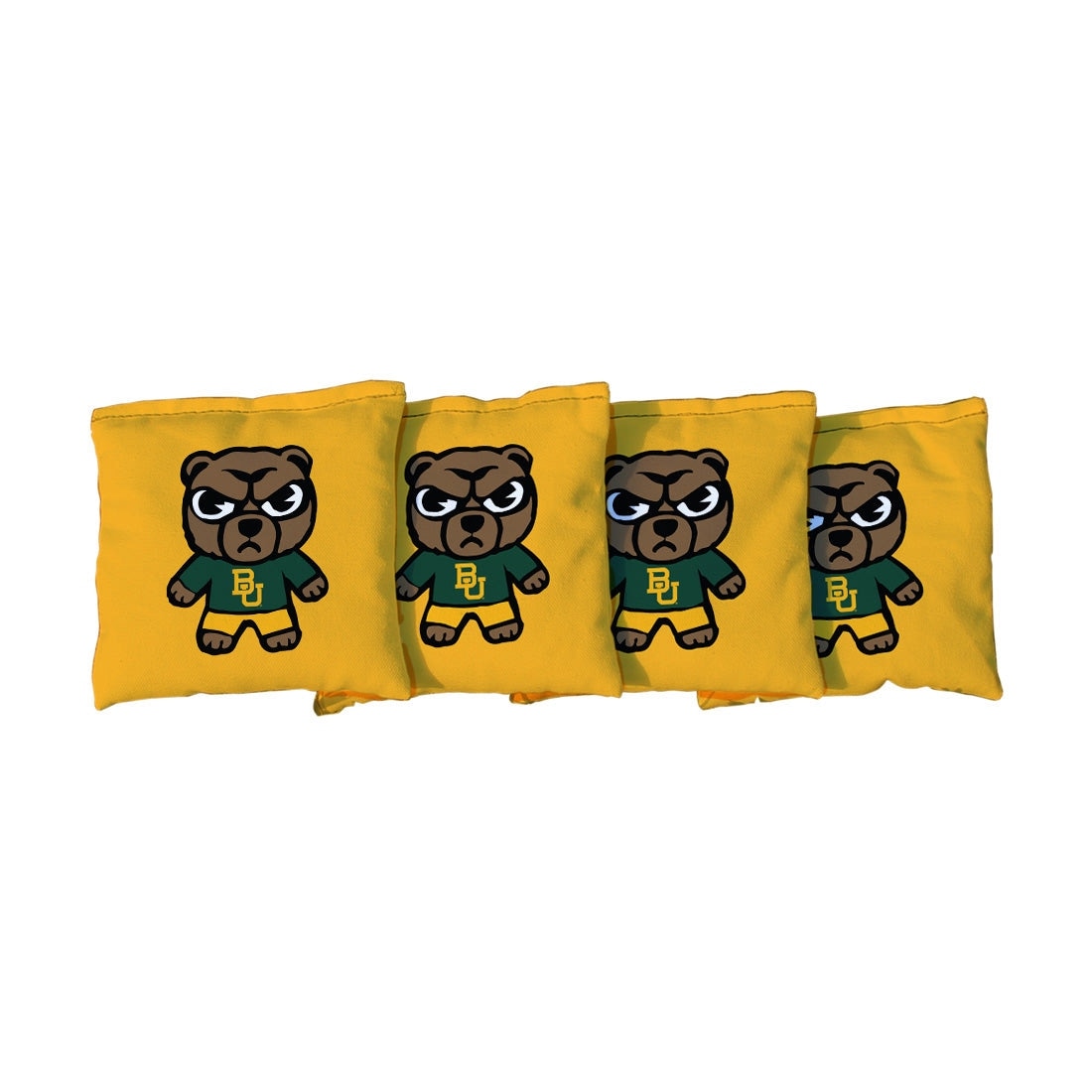 Baylor University Bears Tokyodachi Yellow Cornhole Bags